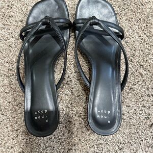 Target Black Strappy Sandals